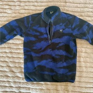 O'Neill Men's Zip Up Sweater in Blue and Black